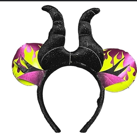 Disney Accessories - Disney adult Minnie Maleficent ears, NWOT & LIFE Magazine Mickey Mouse Spec Ed.